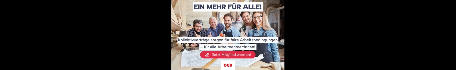 Ein Mehr für alle! Kollektivverträge sorgen für faire Arbeitsbedingungen. Jetzt Mitglied werden!